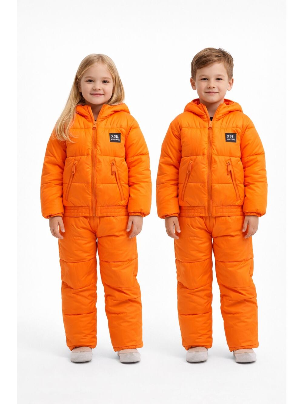 Zara Kids Lilmckimm MMXXI Neon Orange Unisex Snowsuit Set 5-6 years 2021
